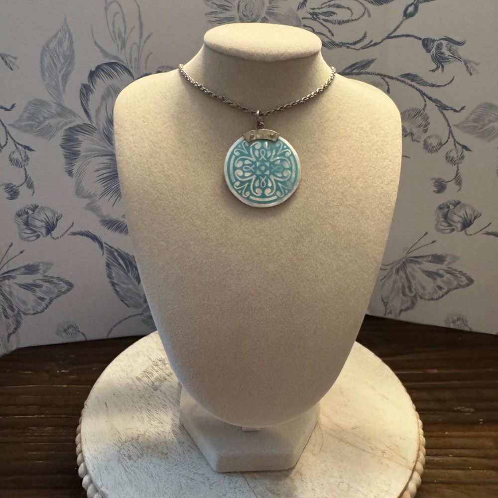 Sara Blaine Turquoise Medallion Necklace